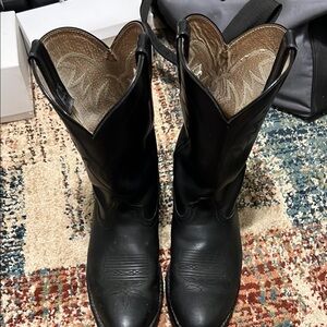 Durango Black Leather Men's Boots